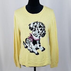 Topshop women 6 knitted dog motif jumper sweater‎ festival whimsical